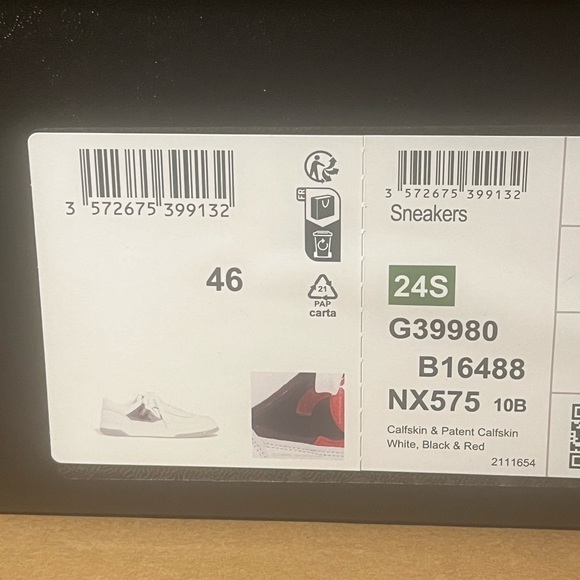 Authentic Chanel Men’s Calfskin & Patent Leather sneakers size 46 - Picture 13 of 14